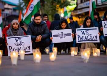 Candlelight vigil for victims of Pahalgam terror attack 2025