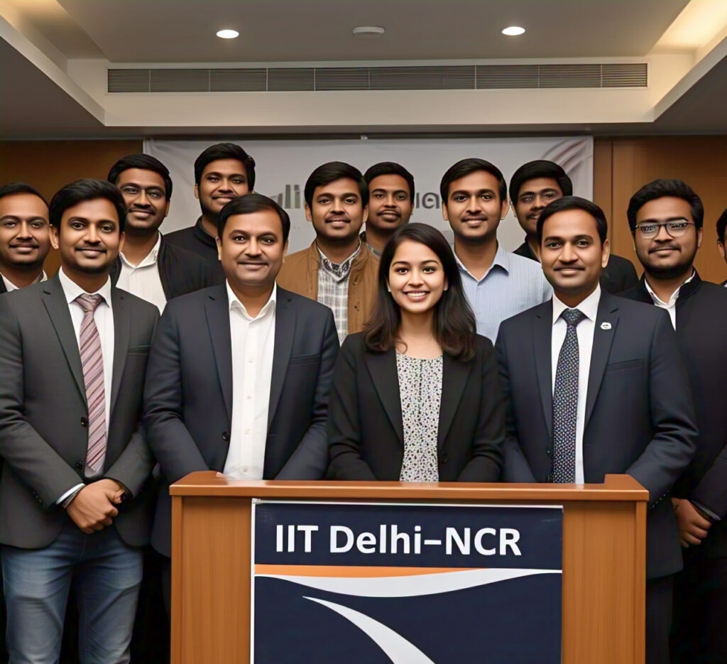 Group photo of the TiE Delhi-NCR team at a past event, celebrating their efforts in supporting India's digital ecosystem and entrepreneurship