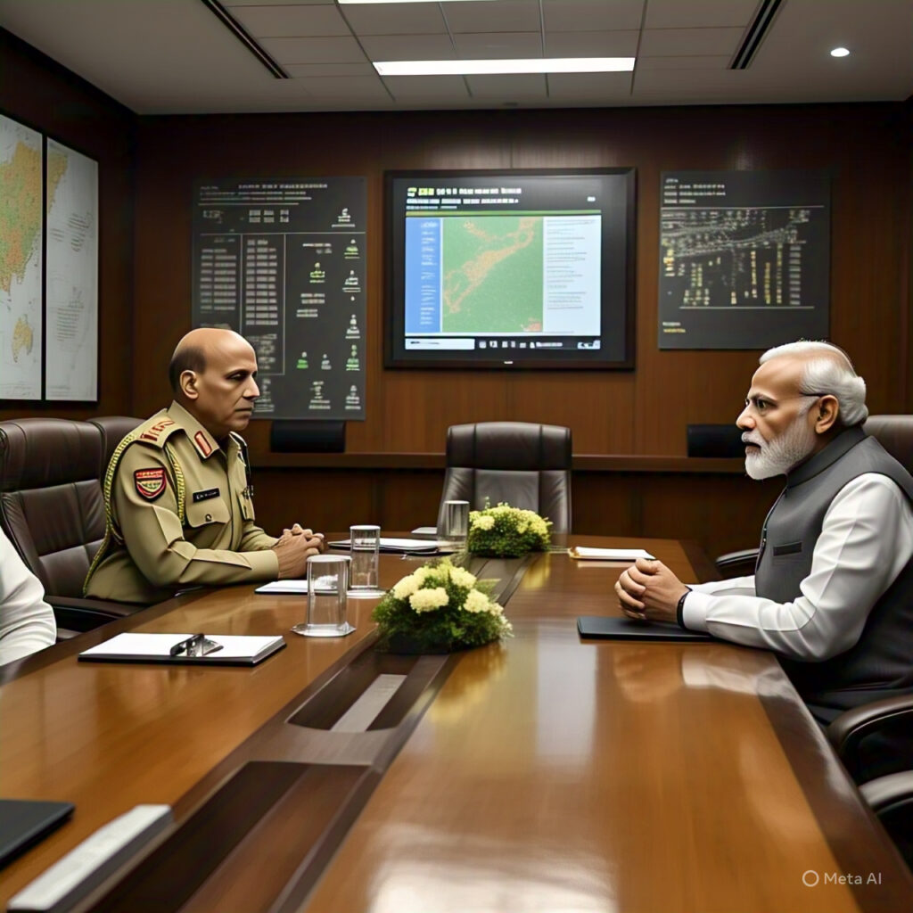 India Pakistan border conflict 2025 security meeting