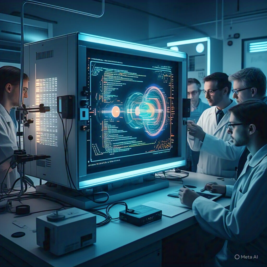 Quantum Computer in Action