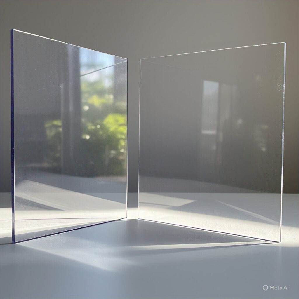 Visual comparison of iPhone 17 Pro reflective and anti-reflective display under sunlight