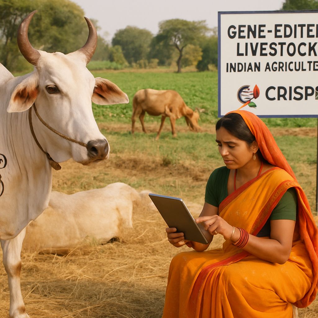 Gene-edited livestock in Indian agriculture using CRISPR