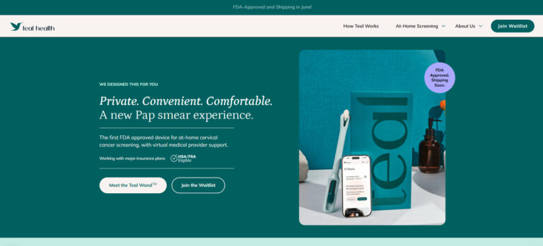 At-home cervical cancer screening with Teal Wand
