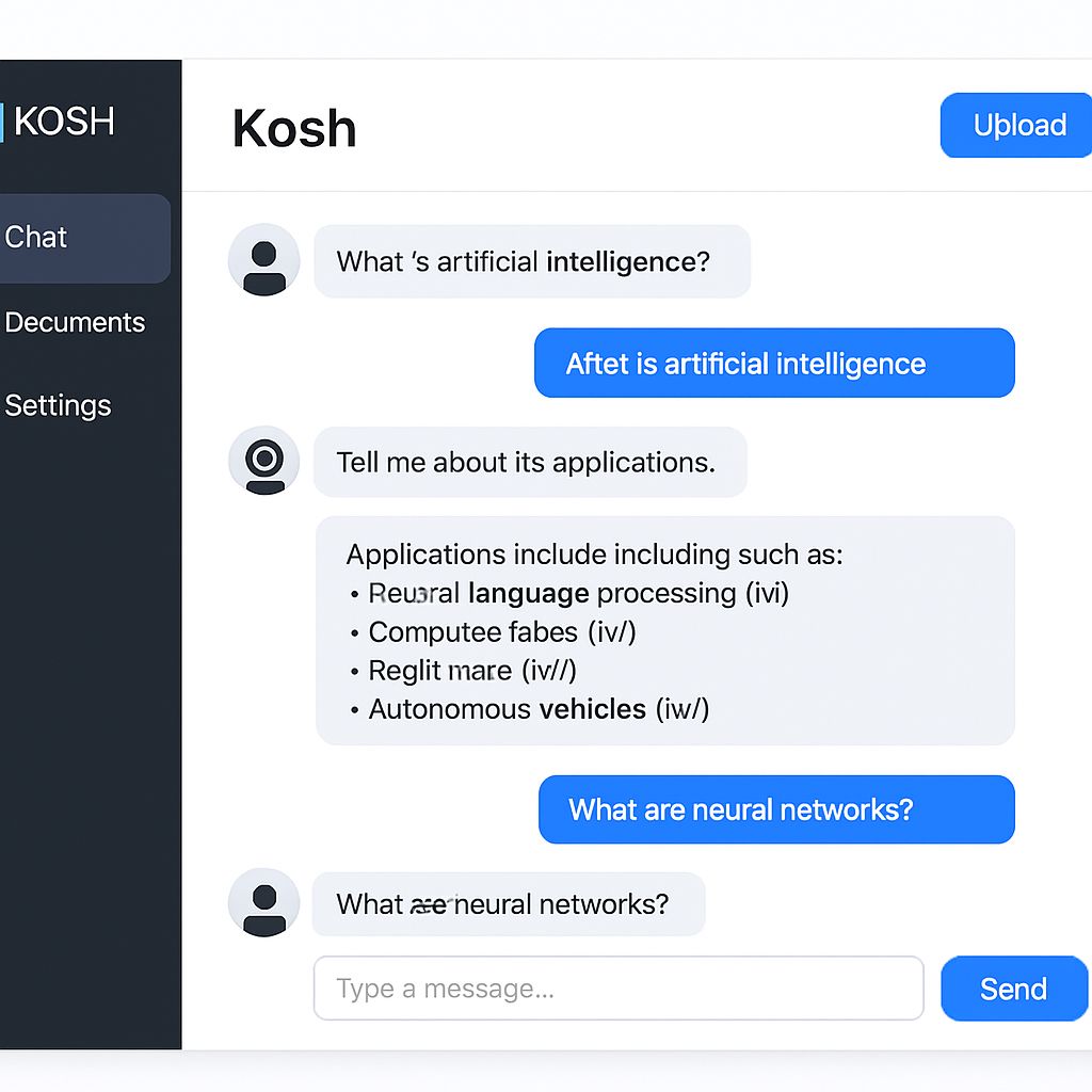 Screenshot of the AI Kosh platform interface showing centralized repository of Indian AI datasets with search and download options
