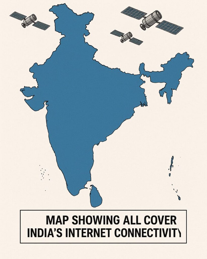Starlink India Launch satellite coverage map