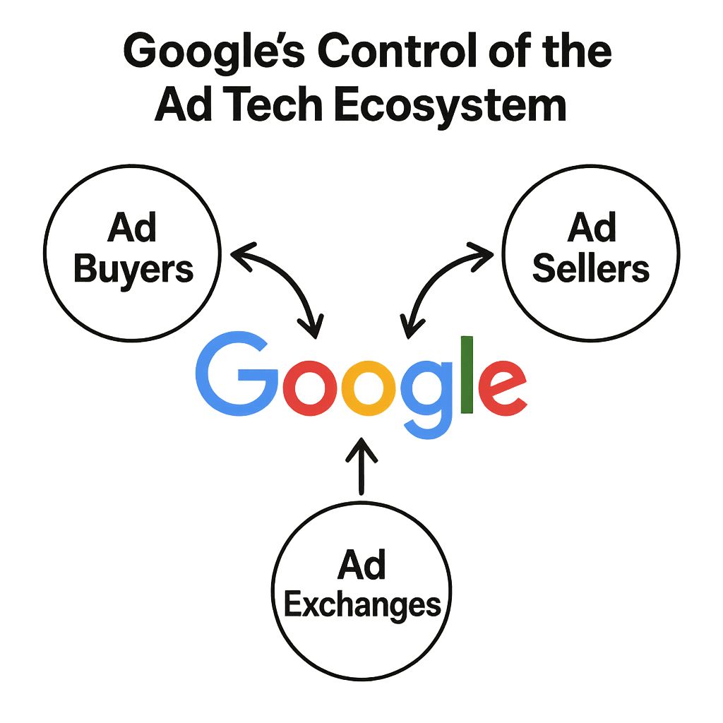 Google Ad Tech Monopoly ecosystem chart