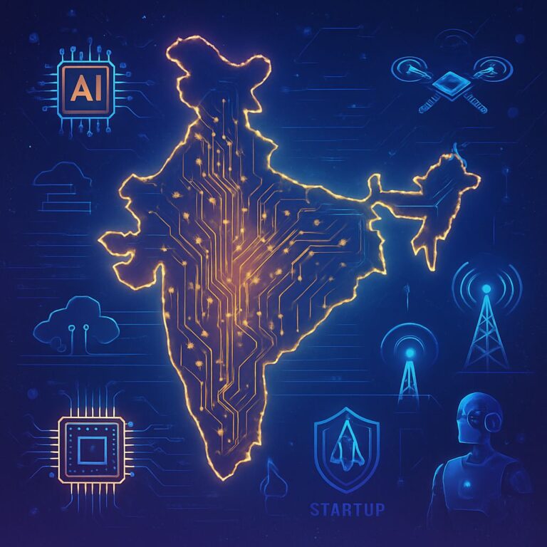 Technologically Empowered India leading global innovation through AI, digital infrastructure, and tech startups