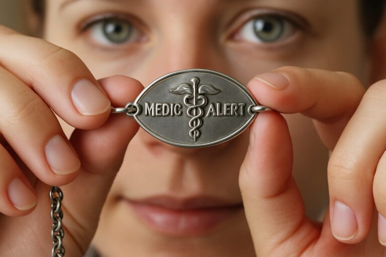 911 dispatcher using MedicAlert 911 Access to view emergency health records