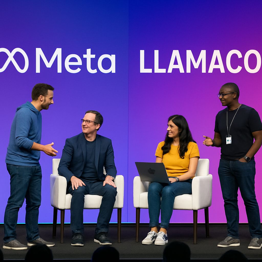 Meta’s LlamaCon event showcasing the rise of open-source AI in 2025