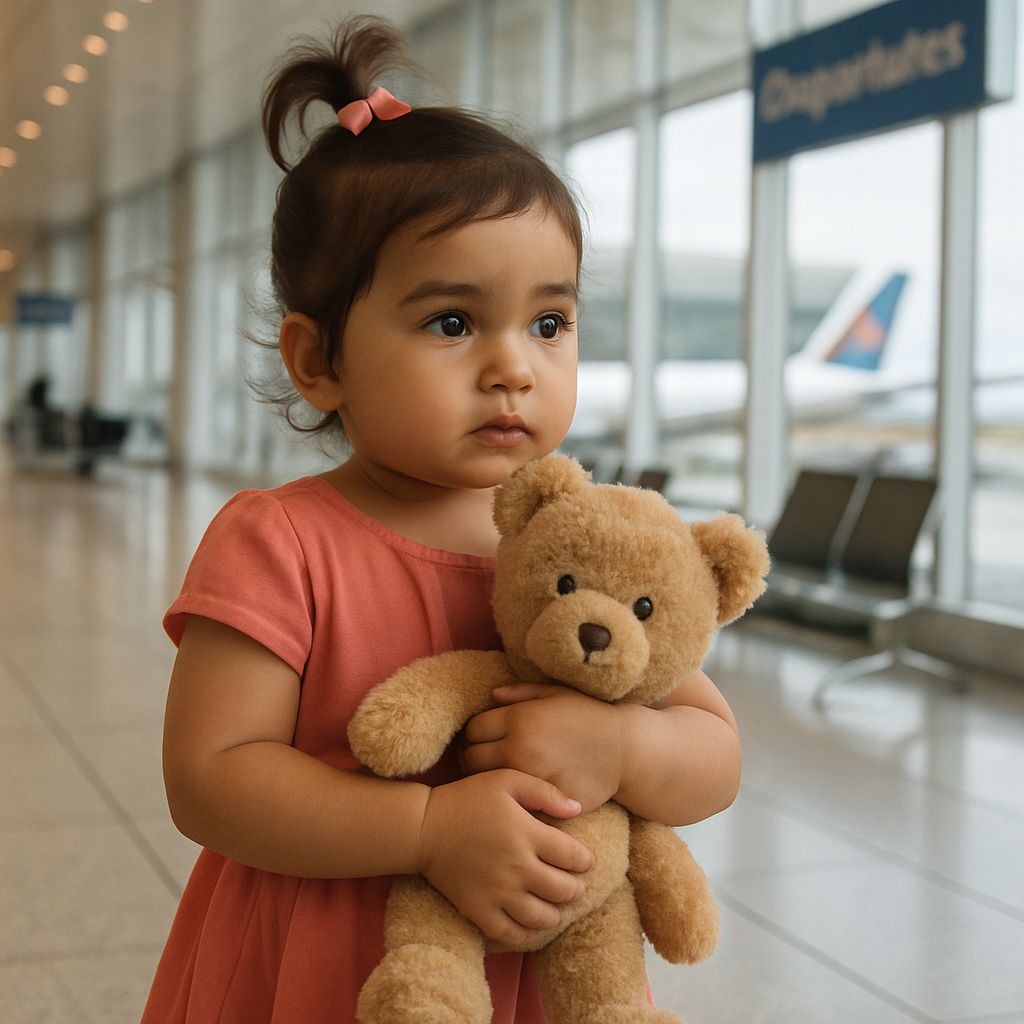 Vamika Kohli airport teddy bear this imake make by ai