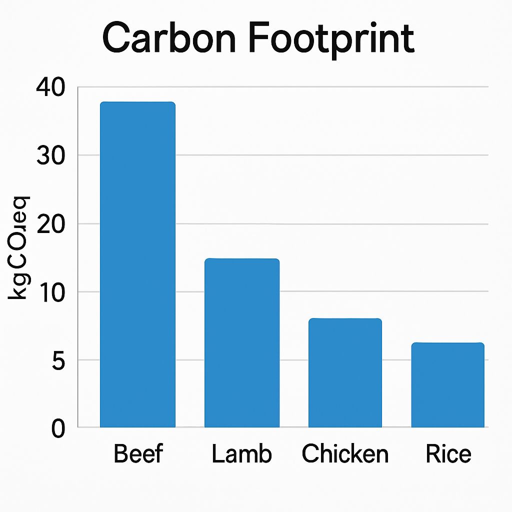 Graph showing carbon footprint comparison of IIT Madras wastewater treatment technologies