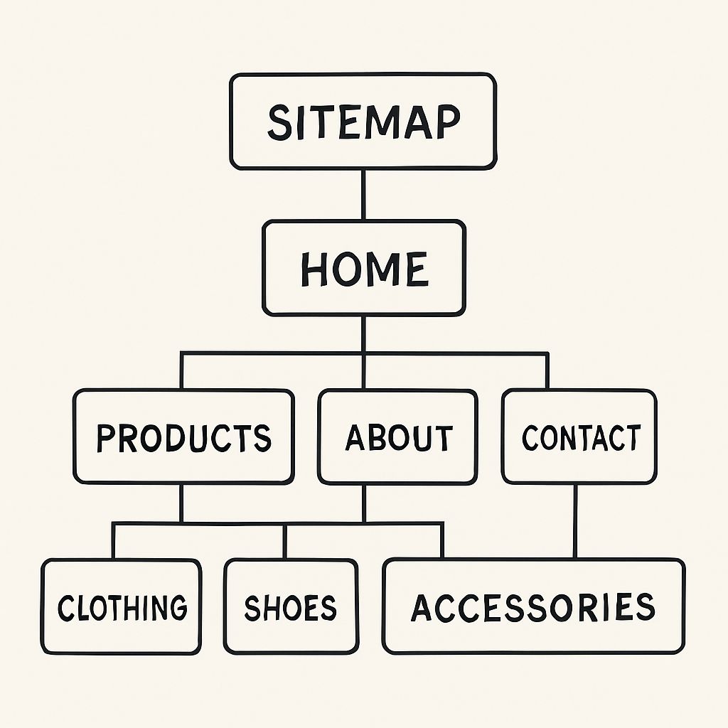 Shopify SEO store structure diagram