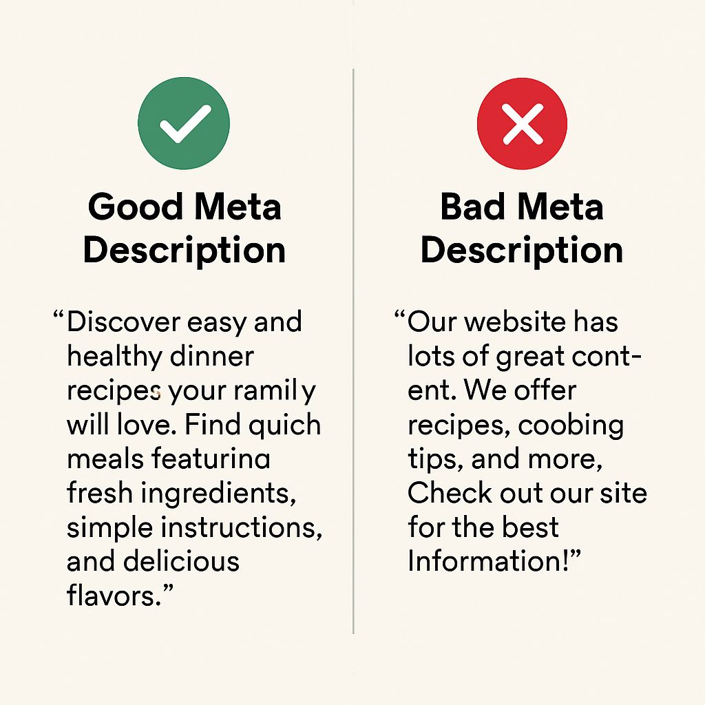 Shopify SEO meta description example