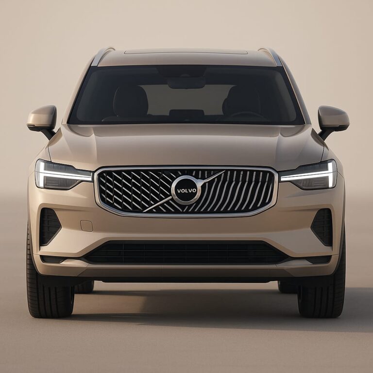 Volvo XC90 interior showcasing Android Automotive 15 and Google Gemini AI integration in real-world driving environment