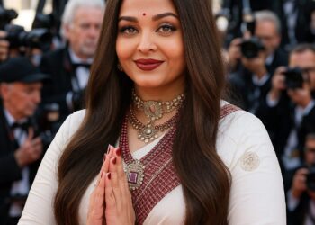 Aishwarya Rai Cannes 2025 Look white saree