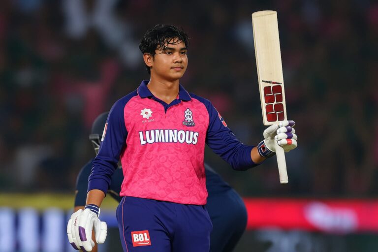 Vaibhav Suryavanshi scoring a century in IPL 2025 – India's teenage cricket sensation and future T20 star