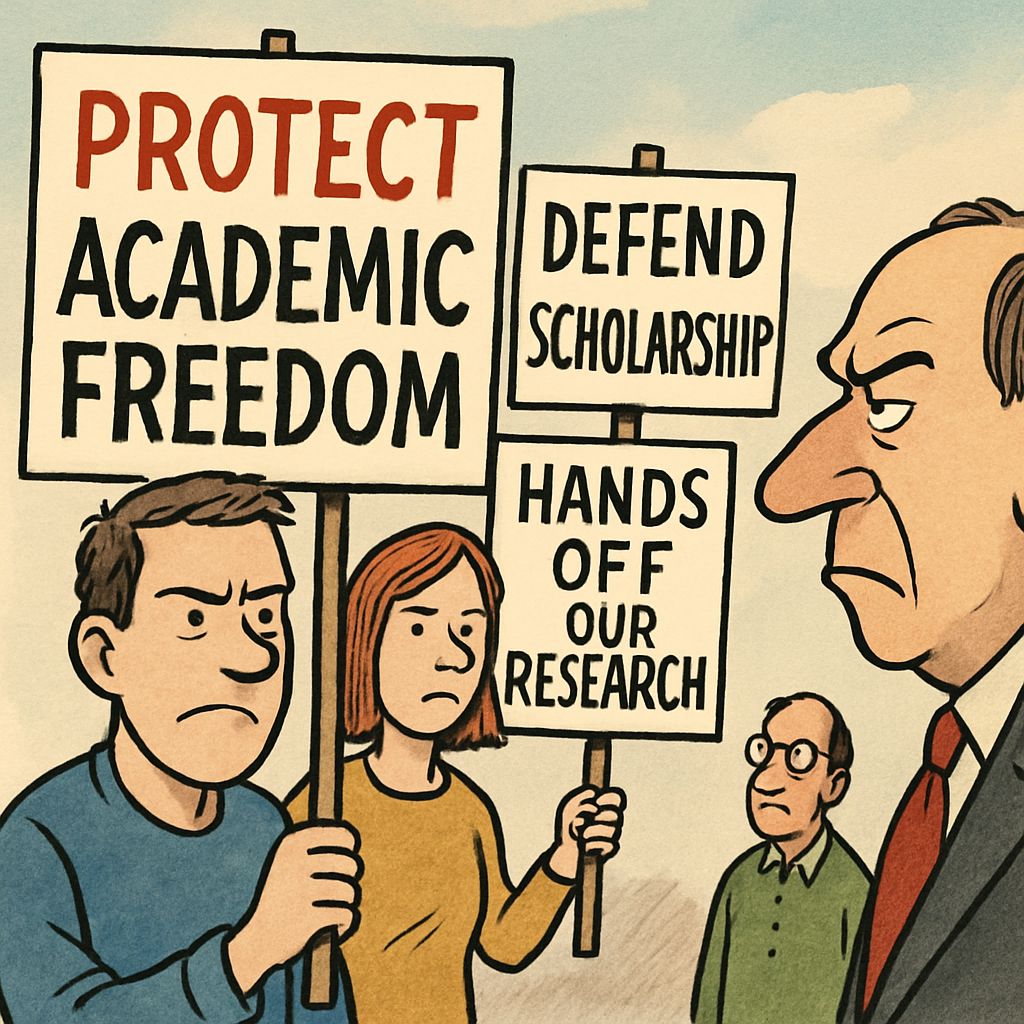 Academic freedom and political control SEVP lawsuit."Harvard SEVP lawsuit courtroom hearing image"