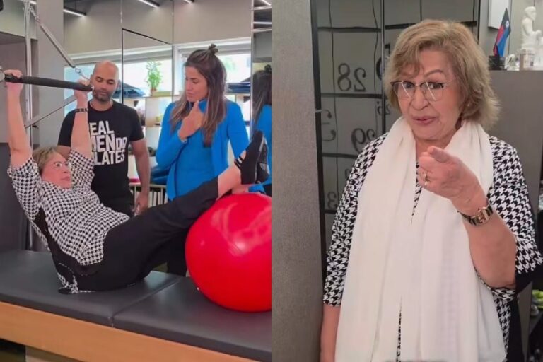 Helen Pilates 85 – Helen showcasing strength and grace at age 85