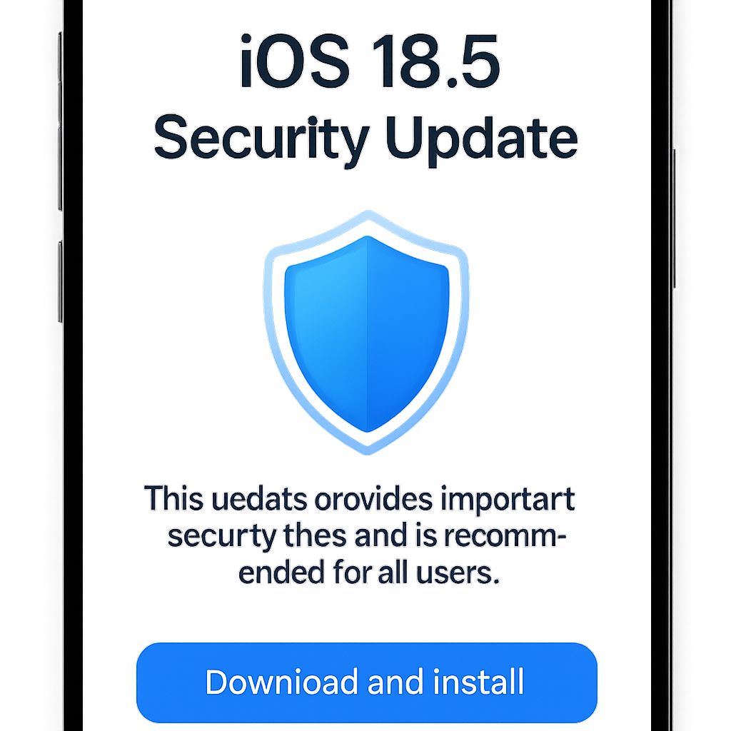 iOS 18.5 security update image shield