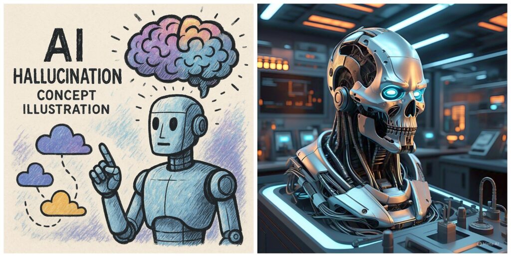AI Hallucinations Conceptual Illustration