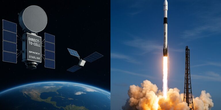 Falcon 9 launch during SpaceX Starlink Launch 2025