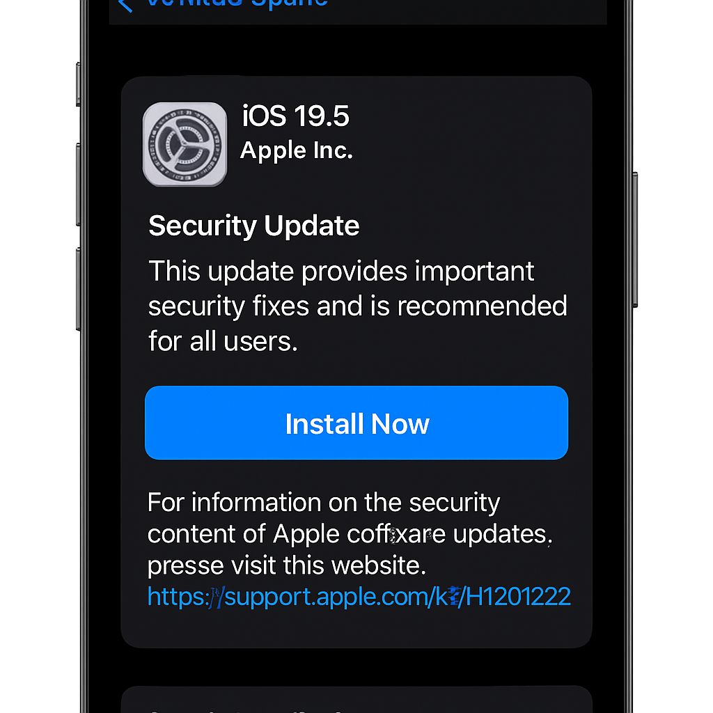 How to install iOS 18.5 security update