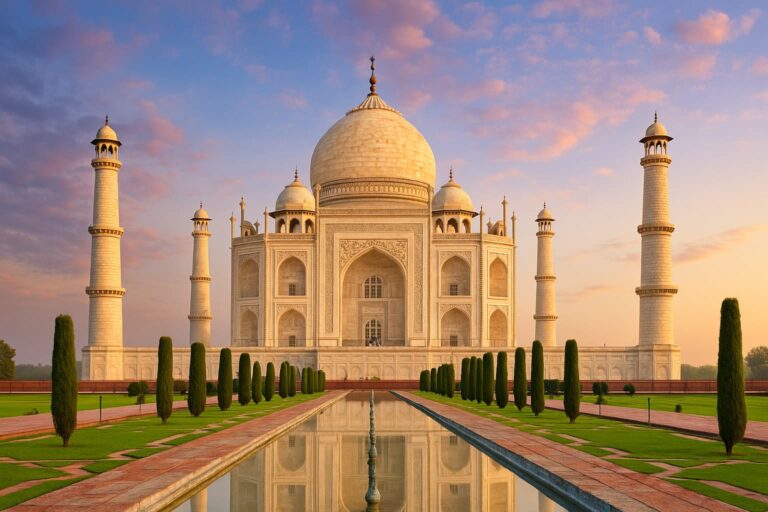 Advanced anti-drone system deployed at the Taj Mahal with security personnel monitoring drone activity near the monument – Taj Mahal Anti-Drone Security Upgrade 2025