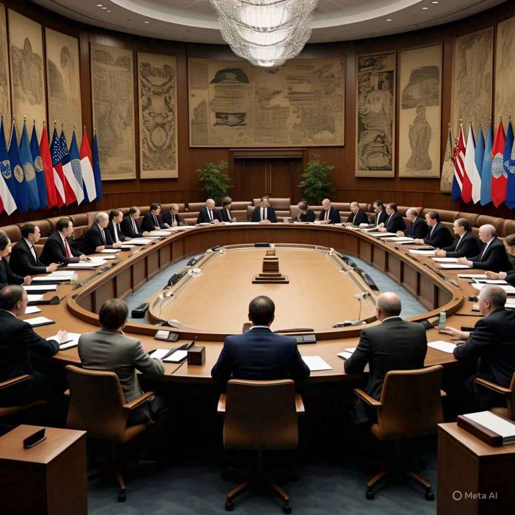 UN Security Council meeting in session