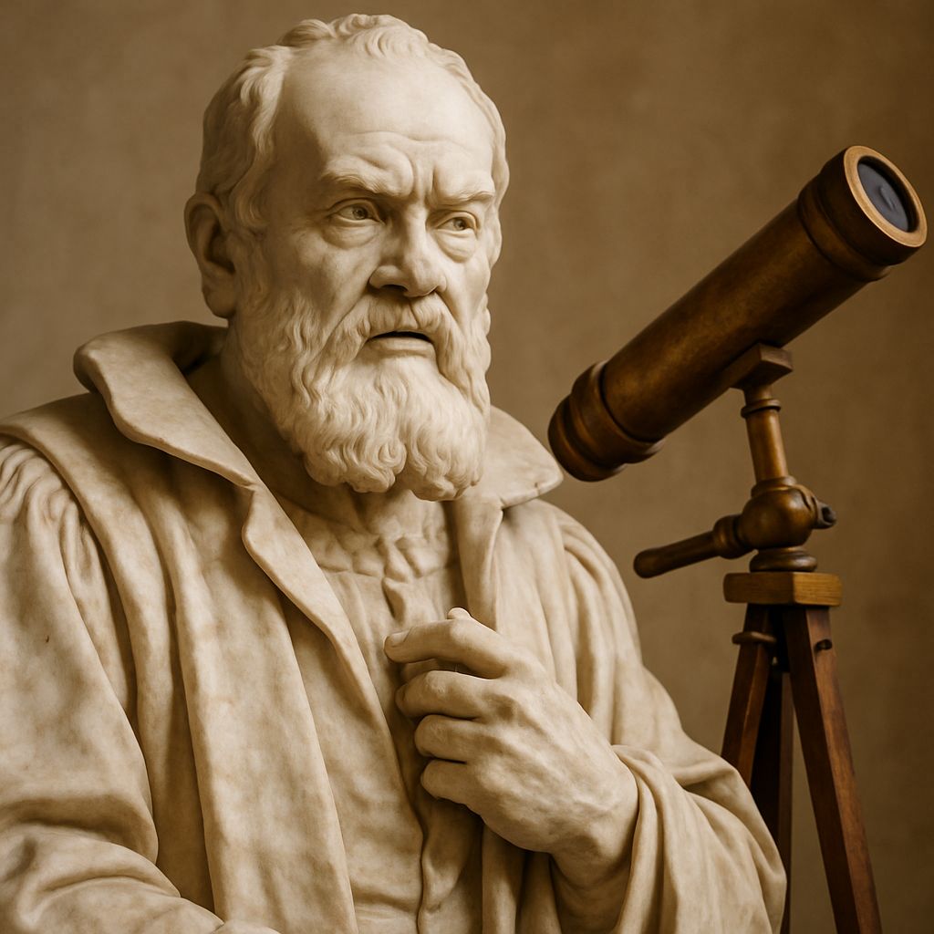 Galileo statue, Astronomy Gallery, Kozhikode