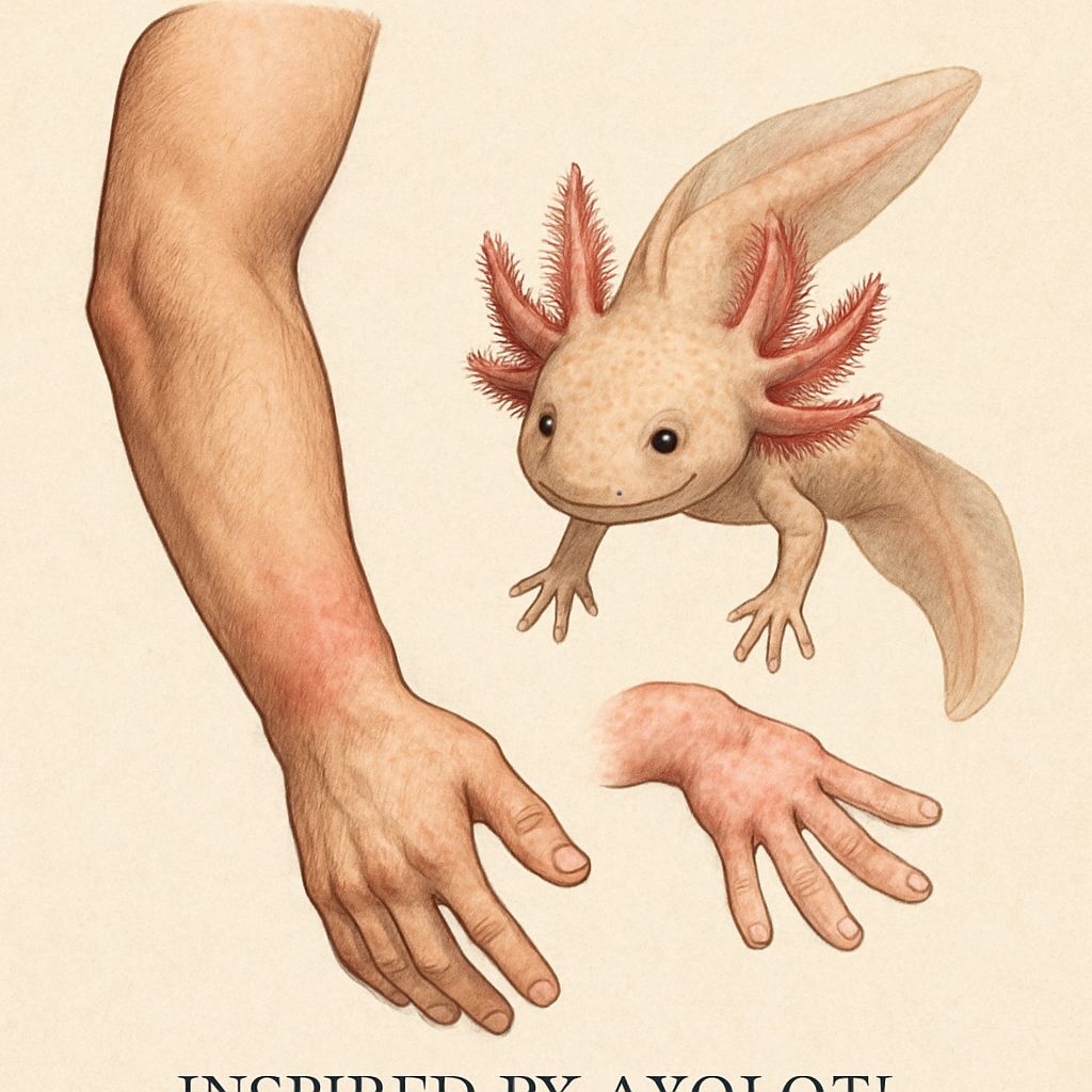 Human limb regeneration inspired by axolotl