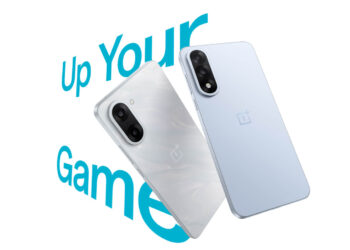 OnePlus Nord CE 5 smartphone front and back view in Black Infinity and Marble Mist color with 120Hz AMOLED display