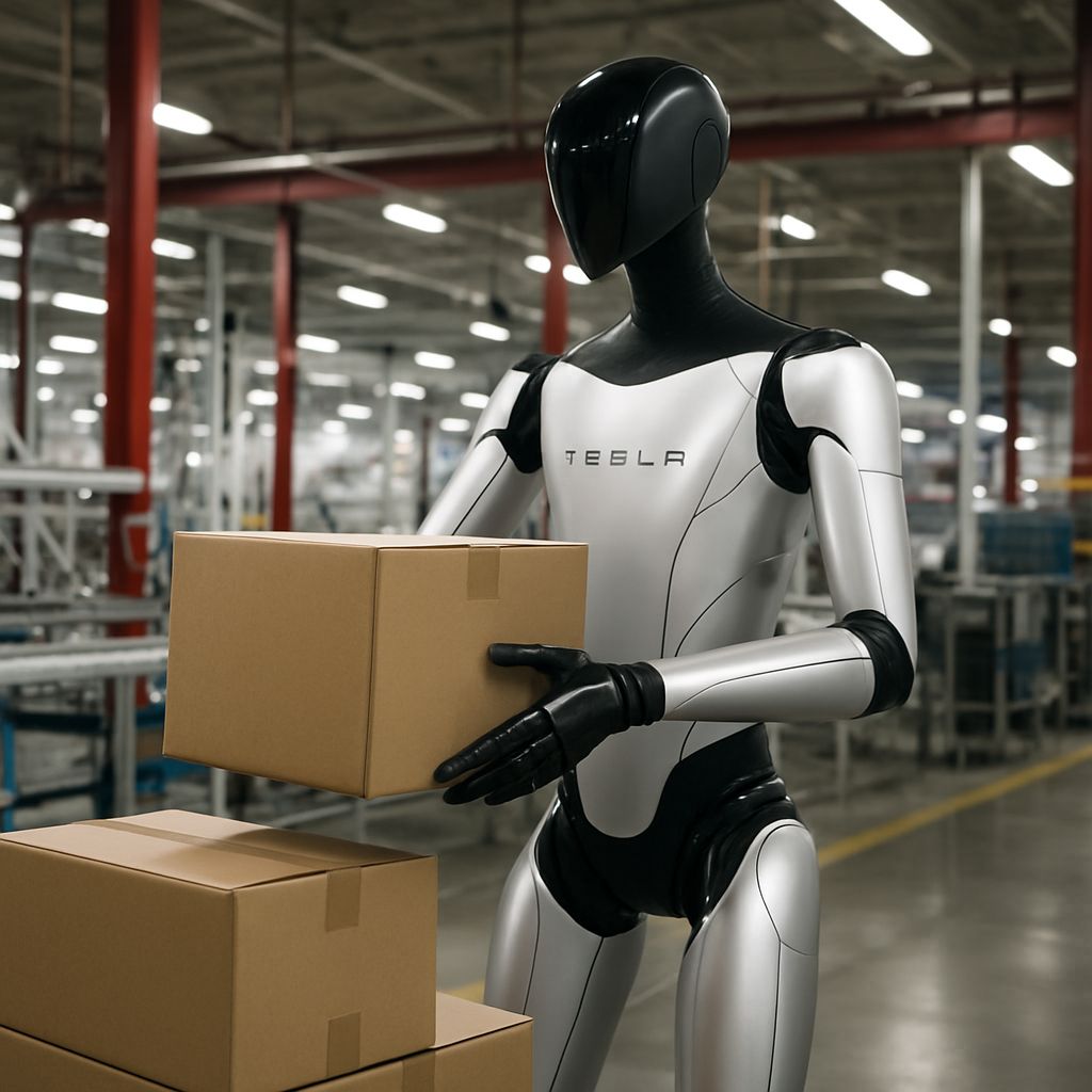 Tesla Optimus robot after Milan Kovac's resignation