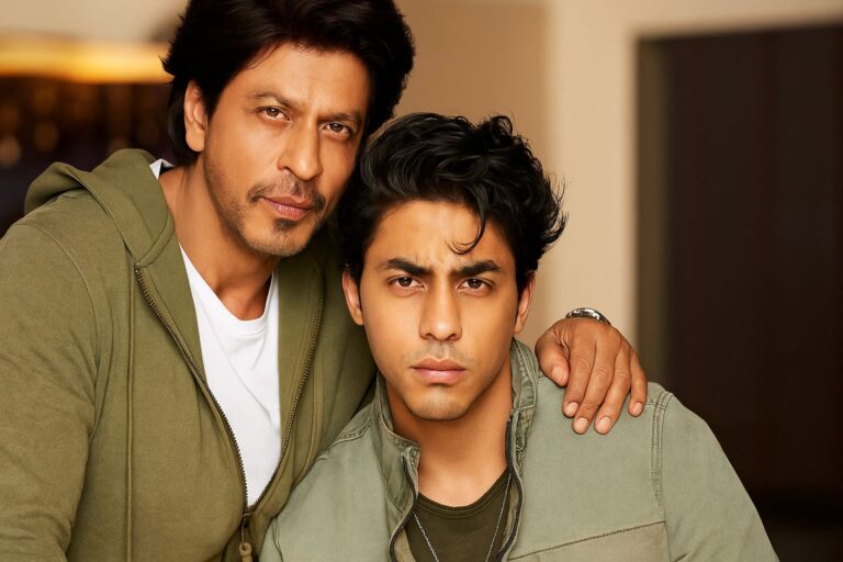 Aryan Khan directing The Bastards of Bollywood Netflix series with cast and crew on set