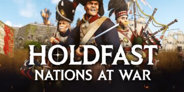 Soldiers from Holdfast: Nations At War engage in a Napoleonic line battle with muskets and bayonets on console