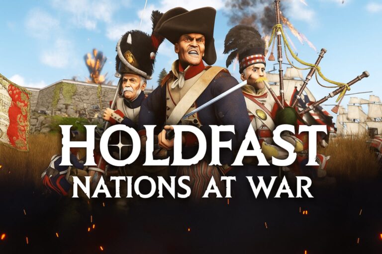 Soldiers from Holdfast: Nations At War engage in a Napoleonic line battle with muskets and bayonets on console