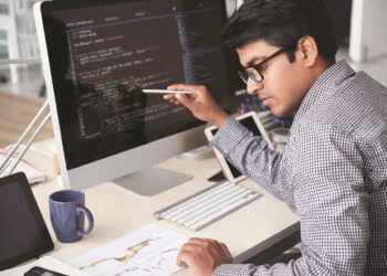 Featured illustration showing diverse students using AI-powered tools in a modern classroom, symbolizing the rise of AI in Education 2025