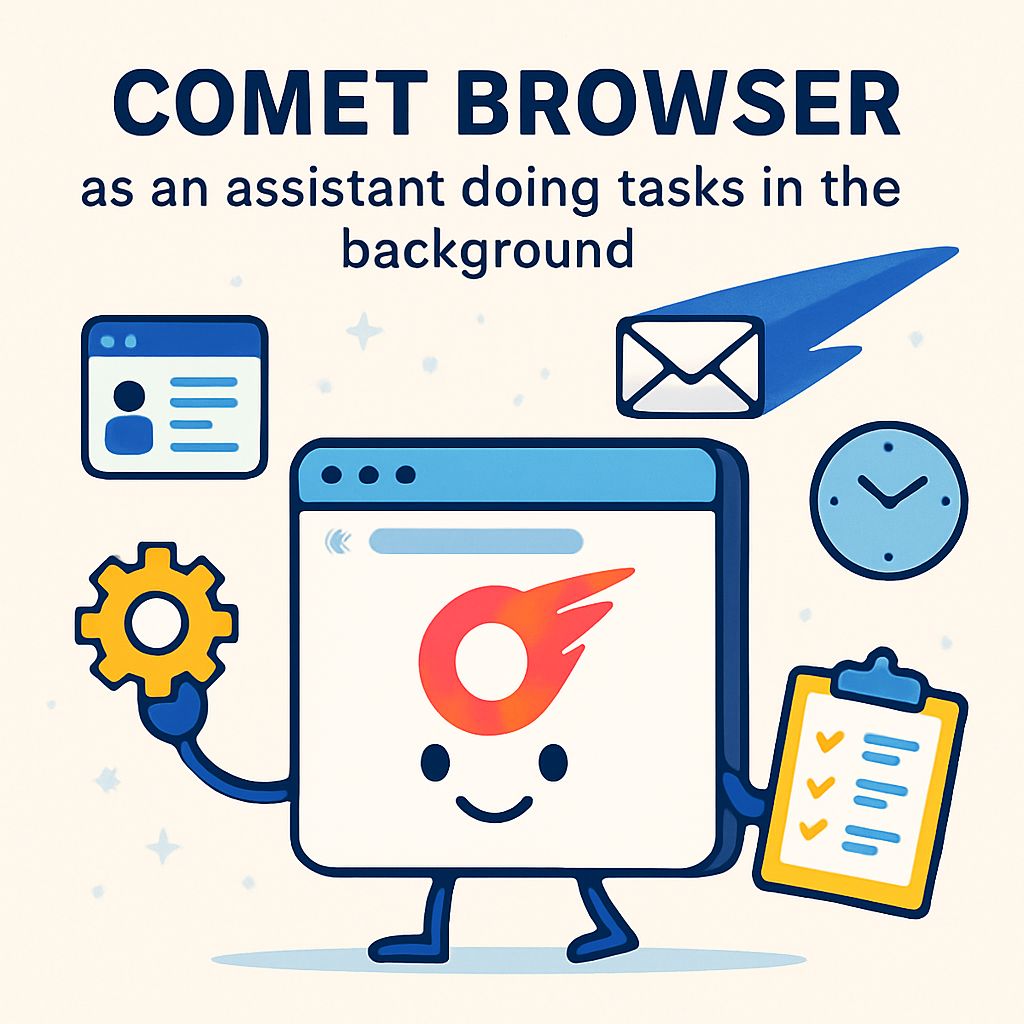 Perplexity Comet Browser working as a digital assistant