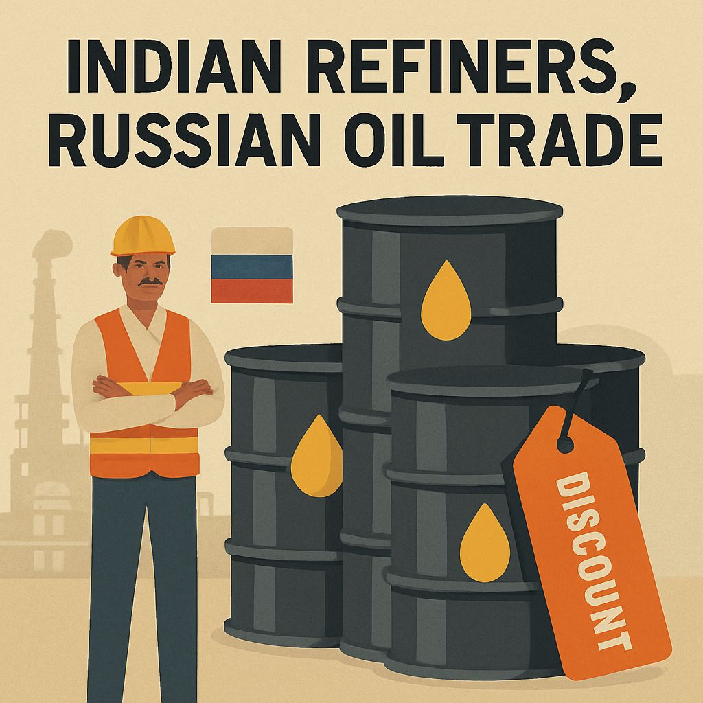 Indian refiners, Russian oil trade discount barrels
