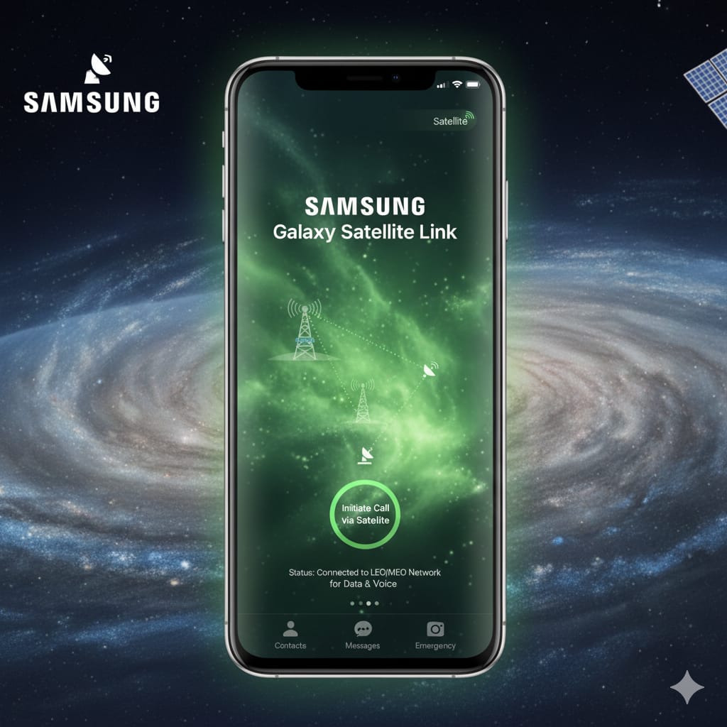 Samsung vs Apple satellite calling Samsung Galaxy S26 concept