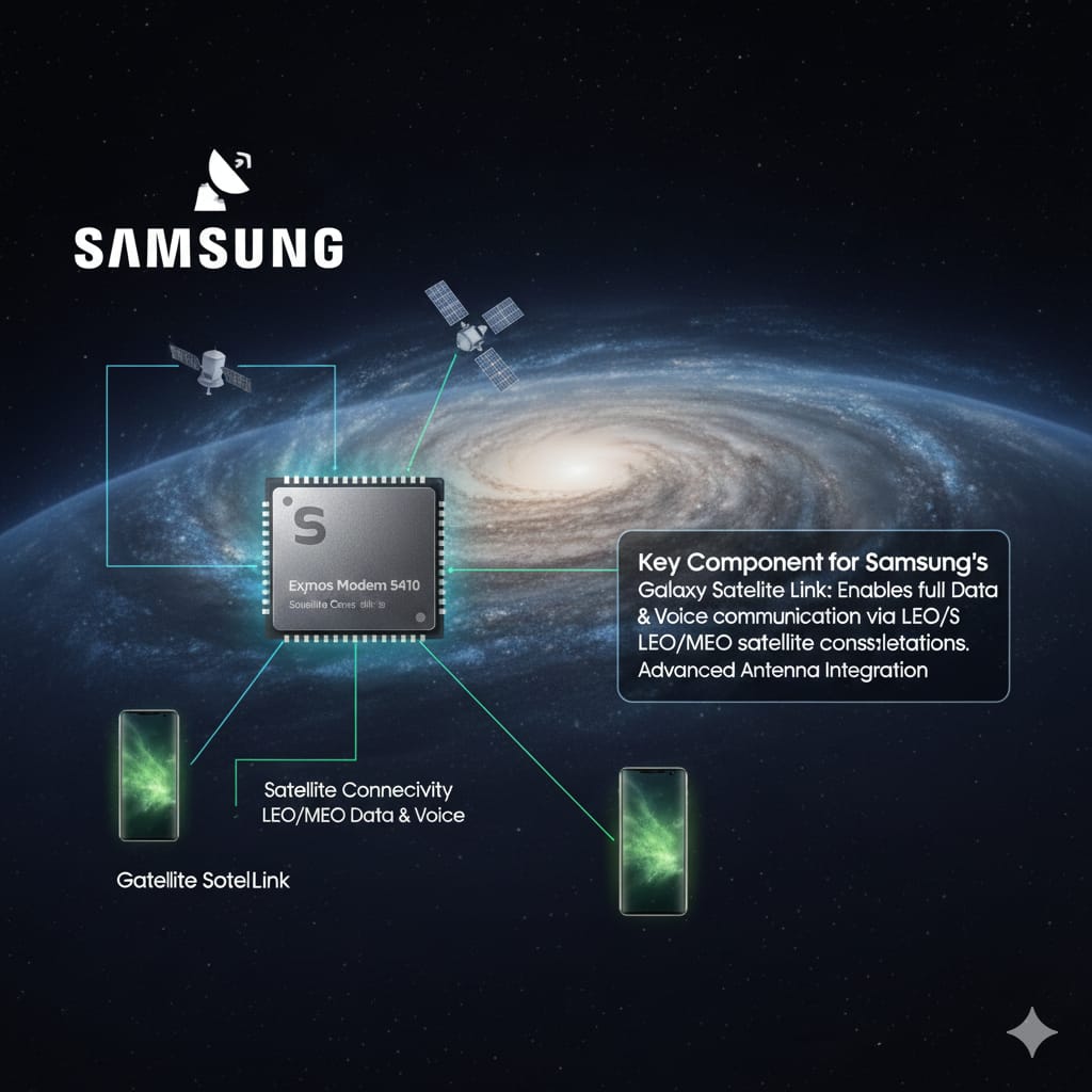 Samsung vs Apple satellite calling Exynos Modem 5410