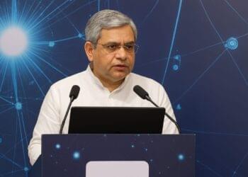 Illustration of IndiaAI Mission showcasing GPU expansion, AI foundation model development, student training, and digital infrastructure symbolizing India's journey toward AI self-reliance