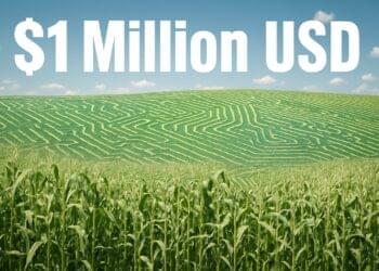 Startup team celebrating their win of $1 million funding for agri-tech