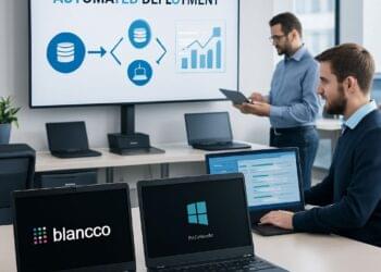 Automated Windows OS reimaging in ITAD process using Blancco Key Deploy software on refurbished devices